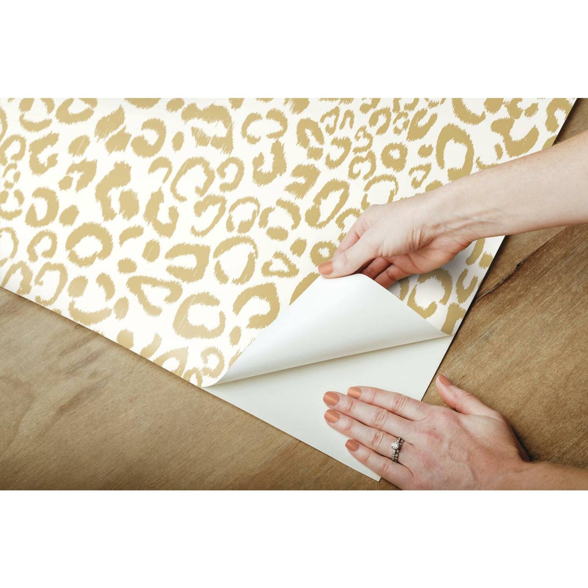 RoomMates Leopard Peel & Stick Wallpaper